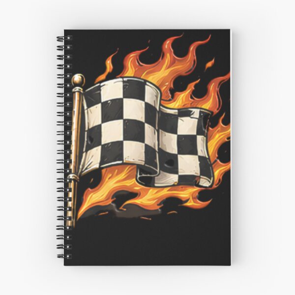 Item preview, Flaming Checkered Flag Racing Motorsport Speed designed and sold by Jt41.