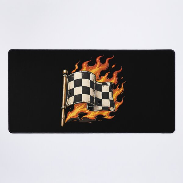 Item preview, Flaming Checkered Flag Racing Motorsport Speed designed and sold by Jt41.