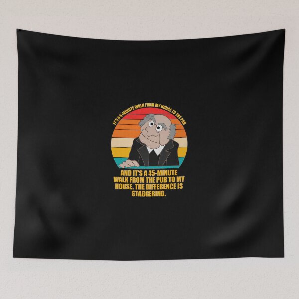 Item preview, Funny Puppet Pub Walk Retro Sunset designed and sold by daniellejeste.