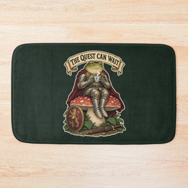 Item preview, The Quest Can Wait – Off-Duty Frog Knight designed and sold by Sanctum Icons.