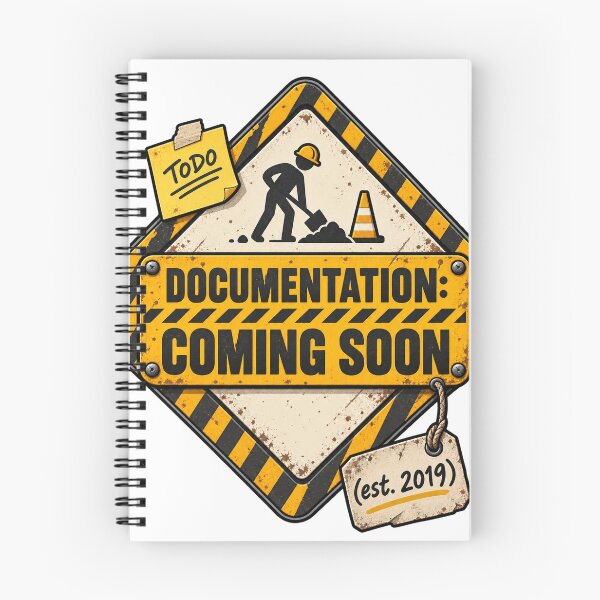 Item preview, Documentación próximamente (Est. 2019) Humor divertido para desarrolladores designed and sold by ys96.