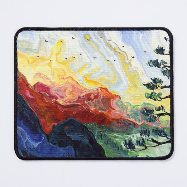 Item preview, Red Mountains at Sunrise designed and sold by BreezyZen.