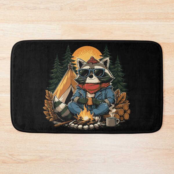 Item preview, Cool Raccoon Camping designed and sold by ClubVacay.