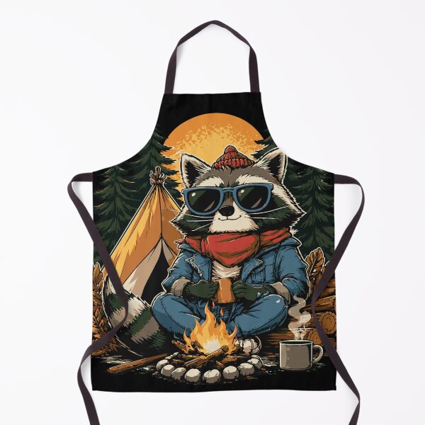 Item preview, Cool Raccoon Camping designed and sold by ClubVacay.