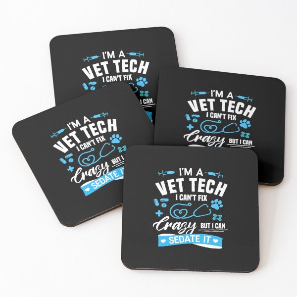 Item preview, Funny Vet Tech Sedate It Animal Care Medical Quote designed and sold by bellahrrmoling.