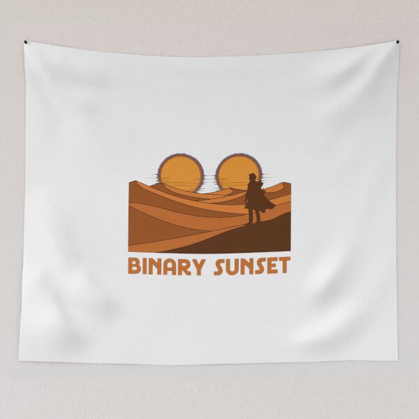 Item preview, Binary Sunset designed and sold by GeeklyShirts.