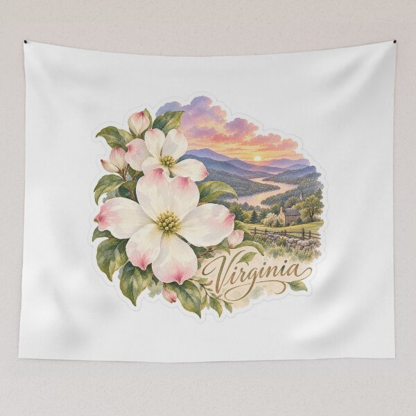 Item preview, Virginia Dogwood Shenandoah Valley designed and sold by Whimspired By Paxx.