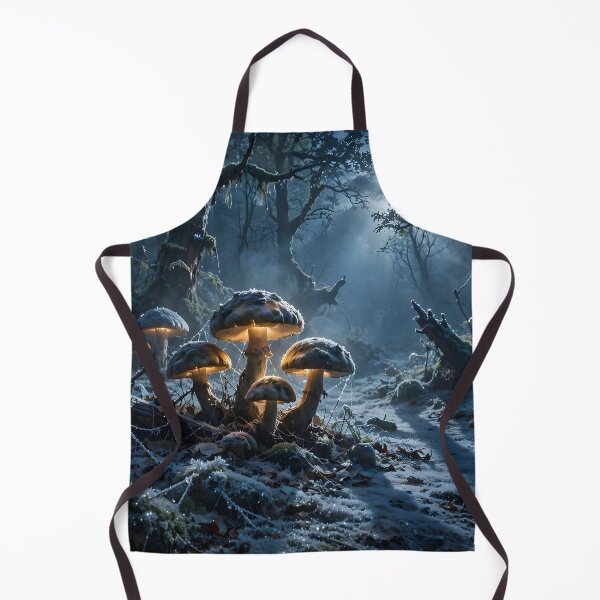 Item preview, Moonlit Mushroom Sanctuary in the Enchanted Forest designed and sold by DreamyWallVibes.