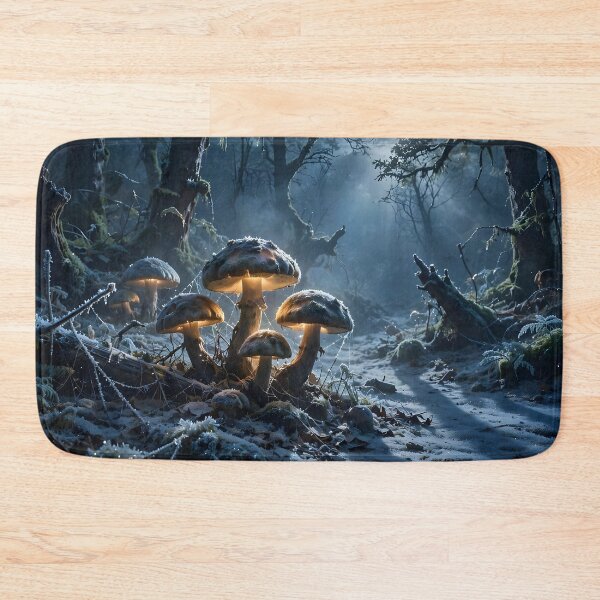 Item preview, Moonlit Mushroom Sanctuary in the Enchanted Forest designed and sold by DreamyWallVibes.
