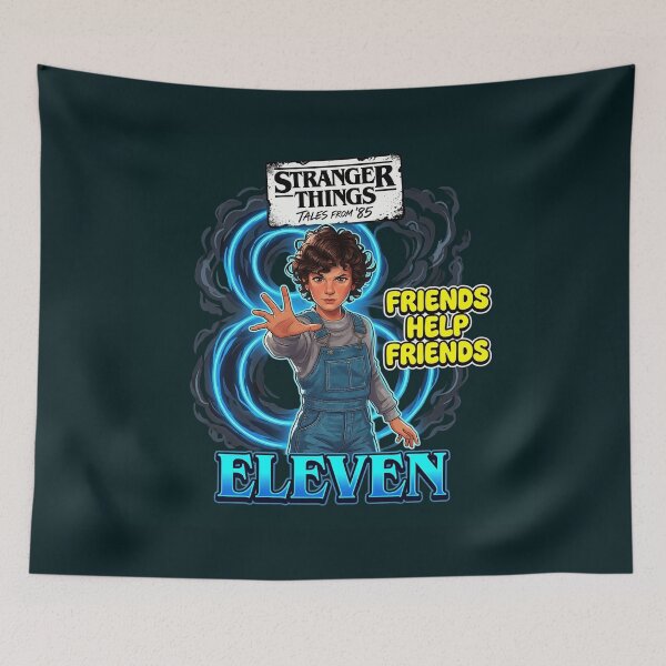 Item preview, Stranger Things Eleven Friends Help Friends designed and sold by EMBROIDERYPRINT.