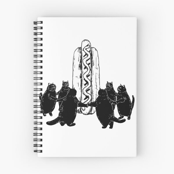 Item preview, Another Day in Paradise Black Cats Hot Dog Surreal Vintage Graphic designed and sold by TheCozyCarrier.