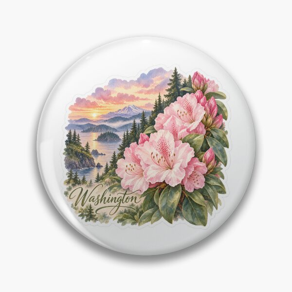 Item preview, Washington Rhododendrons Pacific Northwest designed and sold by Whimspired By Paxx.