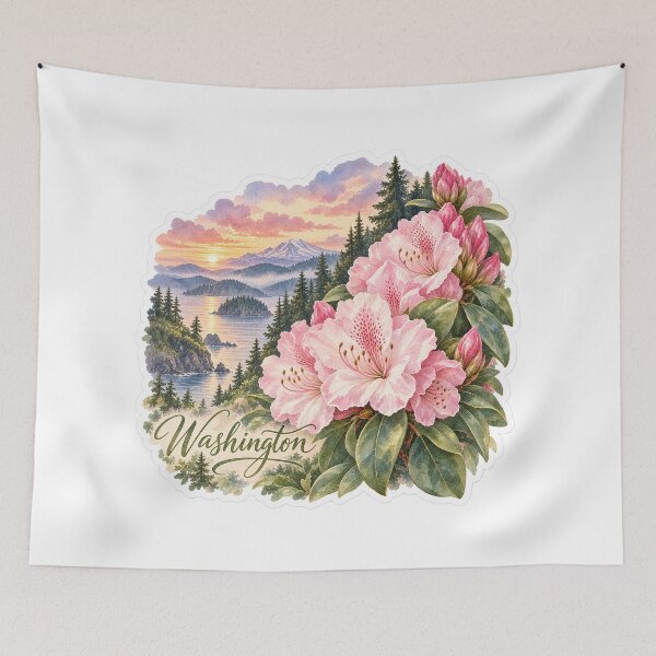 Item preview, Washington Rhododendrons Pacific Northwest designed and sold by Whimspired By Paxx.