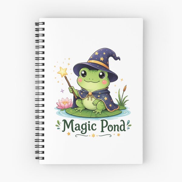 Item preview, Cute Frog Wizard Magic Pond Fantasy Magical Toad Witch Cute Animal designed and sold by Sanika arts .