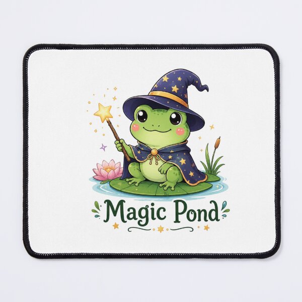 Item preview, Cute Frog Wizard Magic Pond Fantasy Magical Toad Witch Cute Animal designed and sold by Sanika arts .