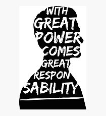Great Power (Andrew Garfield) Photographic Print