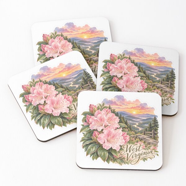 Item preview, West Virginia Rhododendrons Appalachian River designed and sold by Whimspired By Paxx.