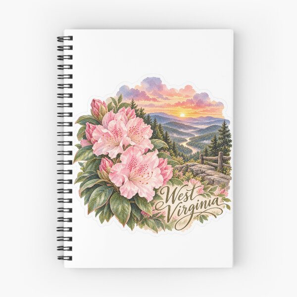 Item preview, West Virginia Rhododendrons Appalachian River designed and sold by Whimspired By Paxx.
