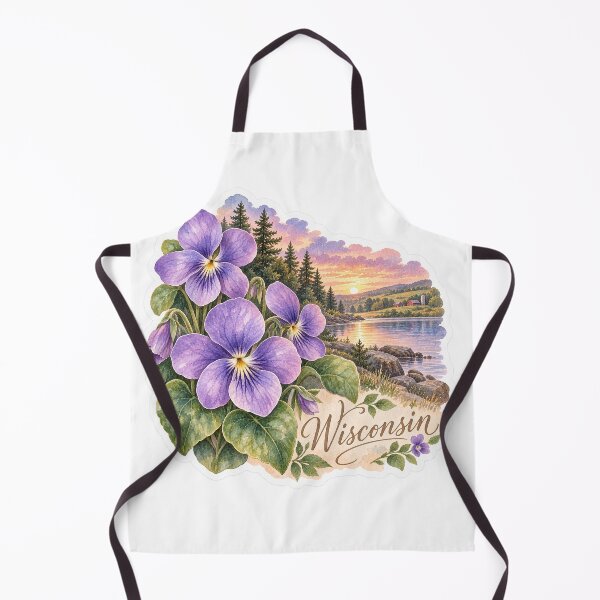 Item preview, Wisconsin Wood Violets Northwoods Lake designed and sold by Whimspired By Paxx.