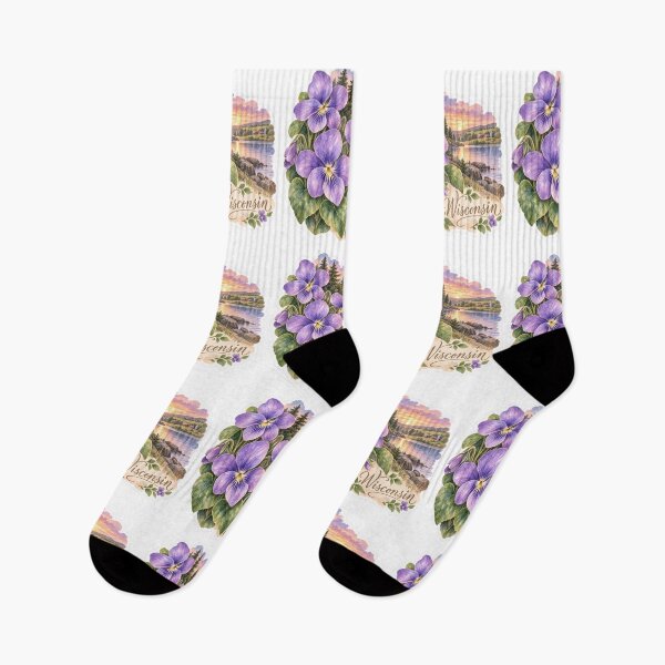 Item preview, Wisconsin Wood Violets Northwoods Lake designed and sold by Whimspired By Paxx.