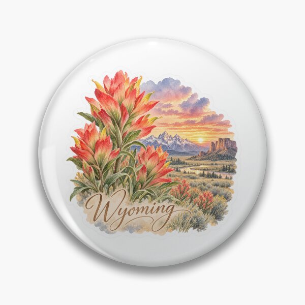 Item preview, Wyoming Indian Paintbrush Wild Western designed and sold by Whimspired By Paxx.