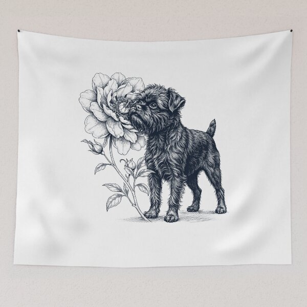 Item preview, Affenpinscher Smell Flower Dog Lover designed and sold by dian-rody-crest.