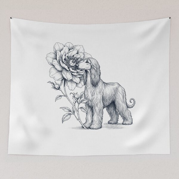 Item preview, Afghan Hound Smell Flower Dog Lover designed and sold by dian-rody-crest.