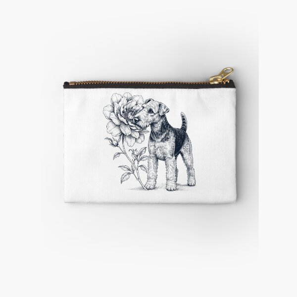 Item preview, Airedale Terrier Smell Flower Dog Lover designed and sold by dian-rody-crest.