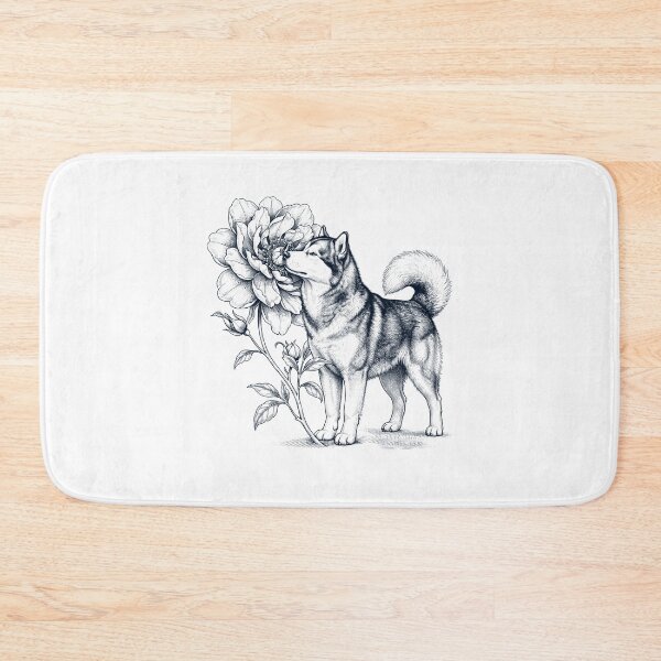 Item preview, Alaskan Malamute Smell Flower Dog Lover designed and sold by dian-rody-crest.