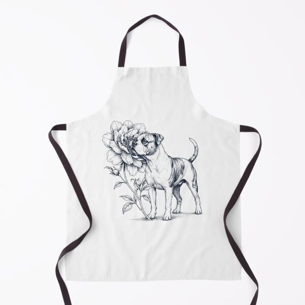 Item preview, American Bulldog Smell Flower Dog Lover designed and sold by dian-rody-crest.