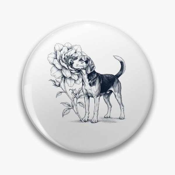 Item preview, American Foxhound Smell Flower Dog Lover designed and sold by dian-rody-crest.
