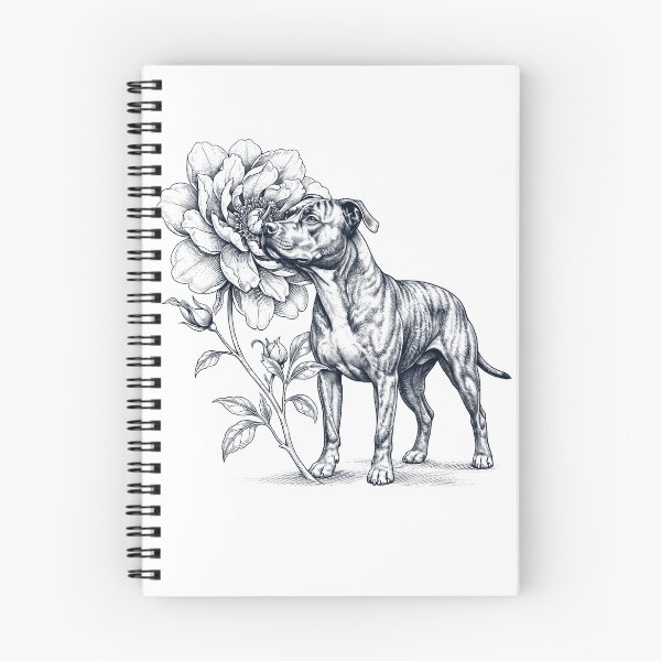 Item preview, American Pit Bull Terrier Smell Flower Dog Lover designed and sold by dian-rody-crest.