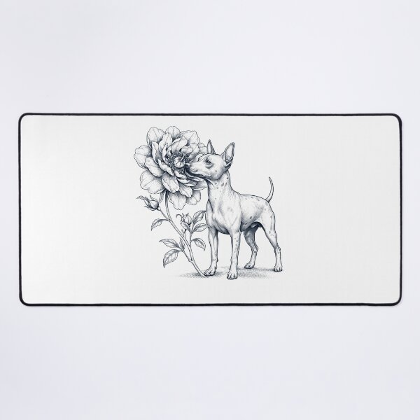 Item preview, American Hairless Terrier Smell Flower Dog Lover designed and sold by dian-rody-crest.