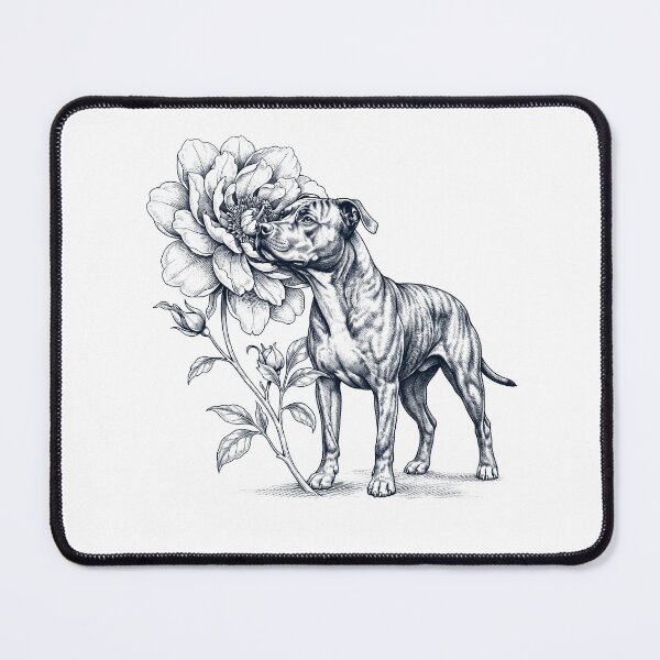 Item preview, American Pit Bull Terrier Smell Flower Dog Lover designed and sold by dian-rody-crest.