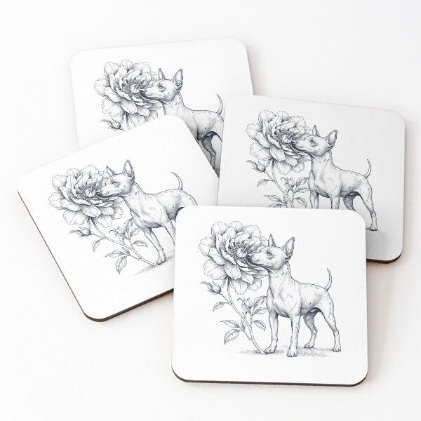 Item preview, Amante de los perros que huelen a flores del American Hairless Terrier designed and sold by dian-rody-crest.
