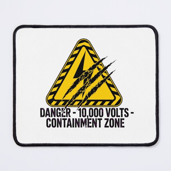 Item preview, Danger 10,000 Volts Sign designed and sold by GeeklyShirts.