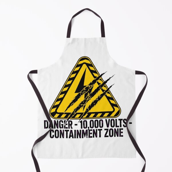 Item preview, Danger 10,000 Volts Sign designed and sold by GeeklyShirts.