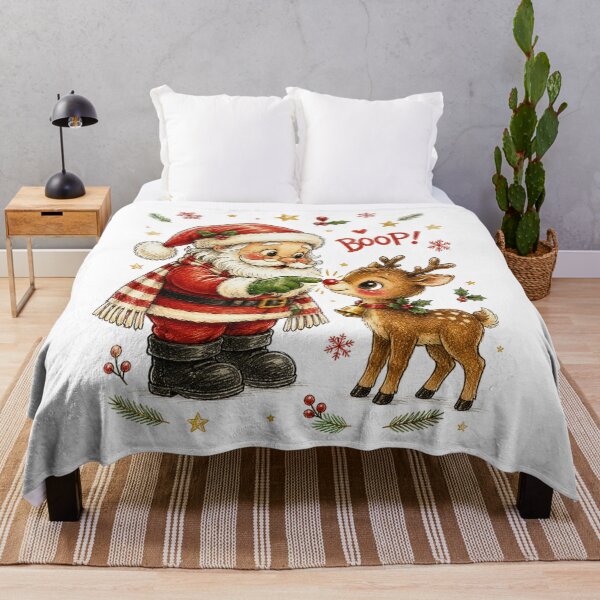 Item preview, Cute Santa And Reindeer Christmas Boop Holiday  designed and sold by DYAFLK.