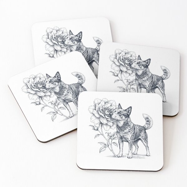 Item preview, Australian Cattle Dog Smell Flower Dog Lover designed and sold by dian-rody-crest.