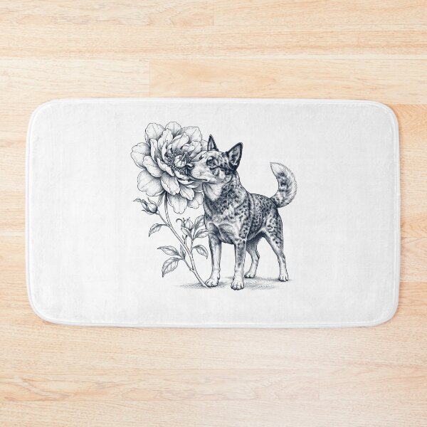 Item preview, Australian Cattle Dog Smell Flower Dog Lover designed and sold by dian-rody-crest.