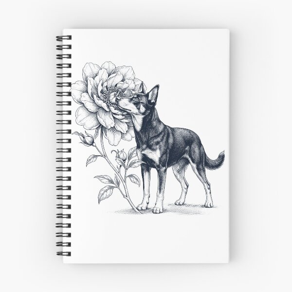 Item preview, Australian Kelpie Smell Flower Dog Lover designed and sold by dian-rody-crest.