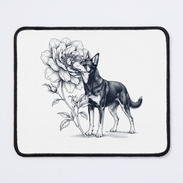 Item preview, Australian Kelpie Smell Flower Dog Lover designed and sold by dian-rody-crest.