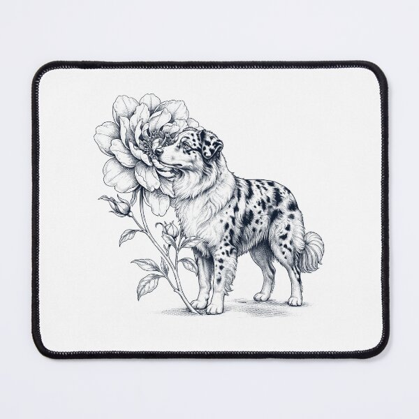 Item preview, Australian Shepherd Smell Flower Dog Lover designed and sold by dian-rody-crest.