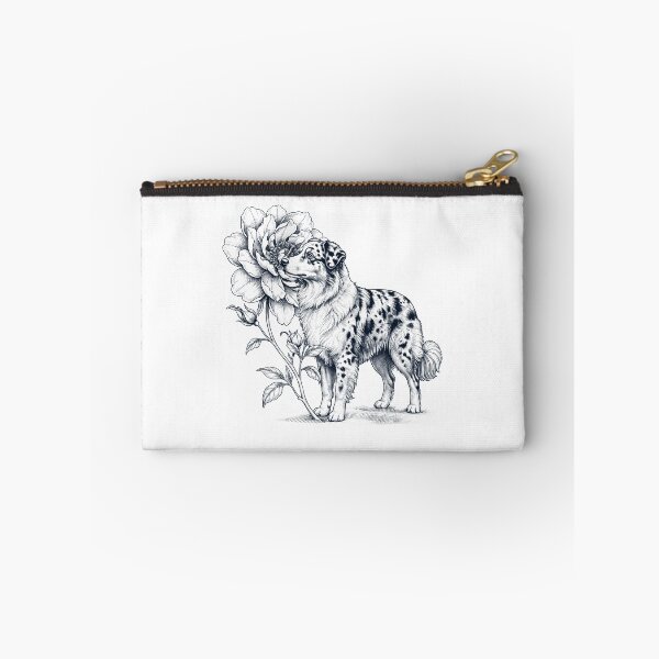 Item preview, Australian Shepherd Smell Flower Dog Lover designed and sold by dian-rody-crest.