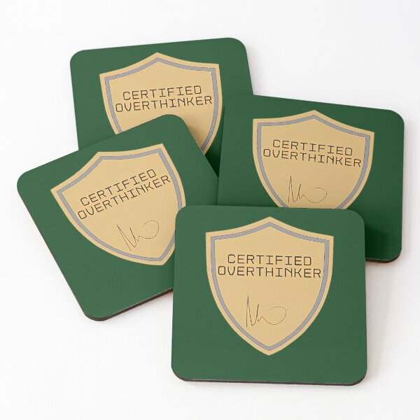 Item preview, Certified Overthinker Funny Badge 31 designed and sold by WILLArtCrafts.