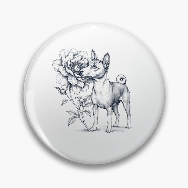 Item preview, Basenji Smell Flower Dog Lover designed and sold by dian-rody-crest.