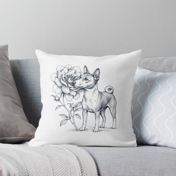 Item preview, Basenji Smell Flower Dog Lover designed and sold by dian-rody-crest.