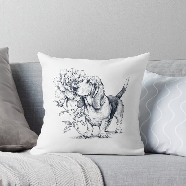 Item preview, Basset Hound Smell Flower Dog Lover designed and sold by dian-rody-crest.