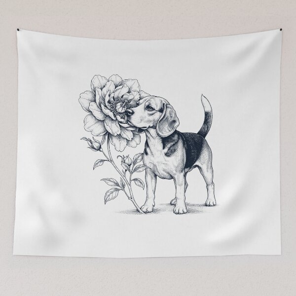 Item preview, Beagle Smell Flower Dog Lover designed and sold by dian-rody-crest.