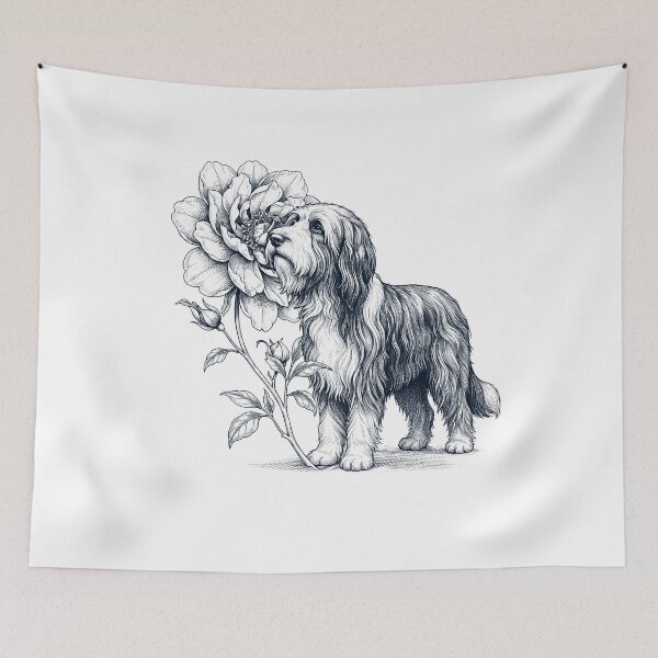 Item preview, Bearded Collie Smell Flower Dog Lover designed and sold by dian-rody-crest.